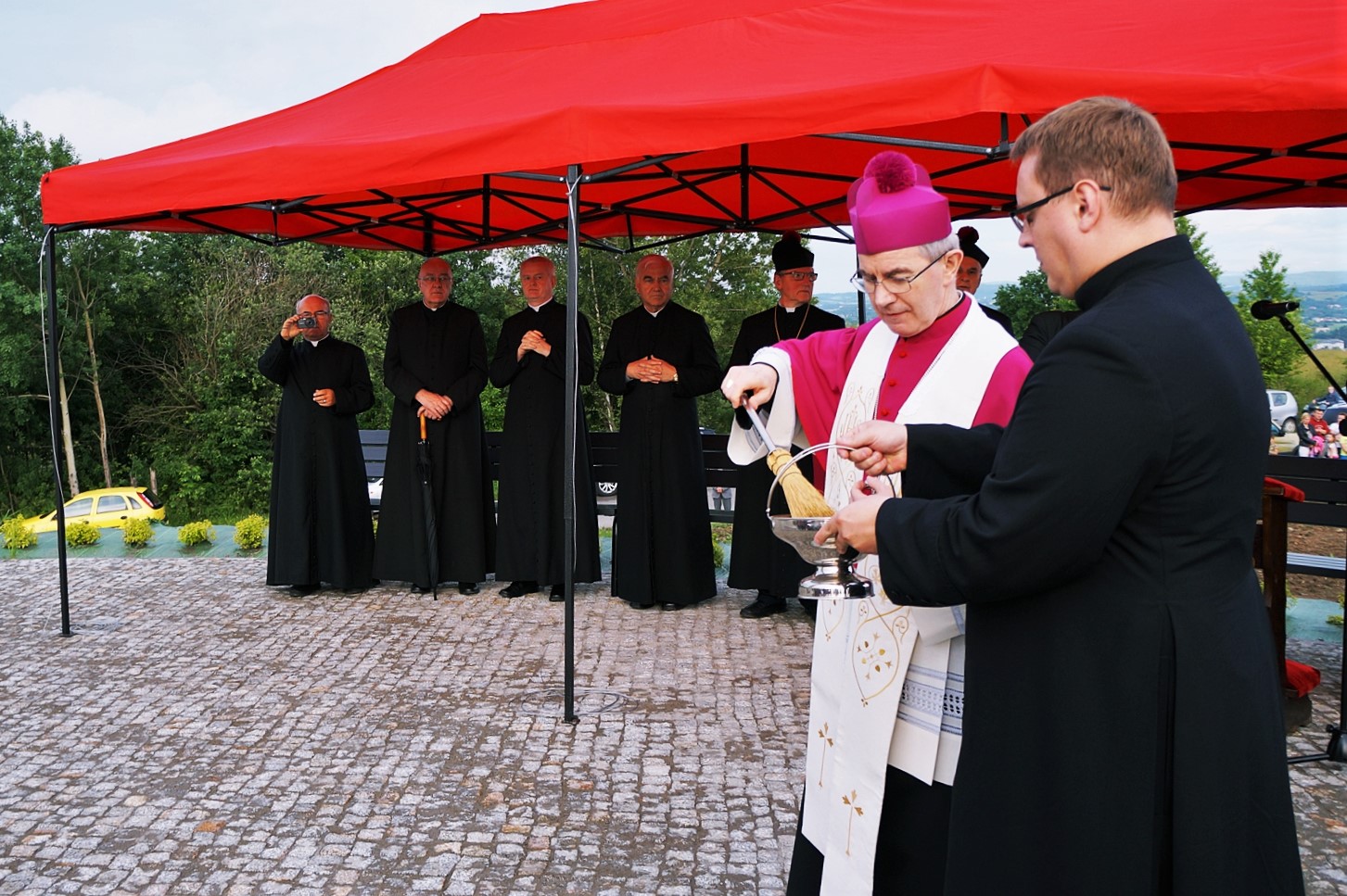 Poświęcenie pomnika Chrystusa Króla w Jaśle